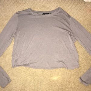 Athlete purple crop top